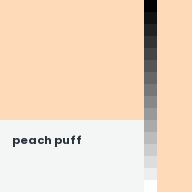 Color chip: Peach puff