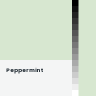 Color chip: Peppermint