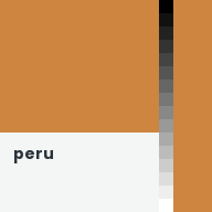 Color chip: peru
