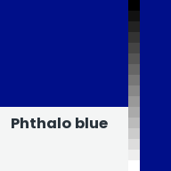Color chip: Phthalo blue