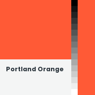 Color chip: Portland Orange