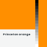 Color chip: Princeton orange