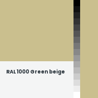 Color chip: RAL 1000 Green beige