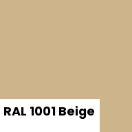 Color chip: RAL 1001 Beige