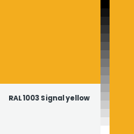 Color chip: RAL 1003 Signal yellow