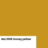 Color chip: RAL 1005 Honey yellow
