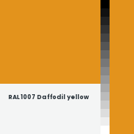 Color chip: RAL 1007 Daffodil yellow