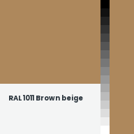 Color chip: RAL 1011 Brown beige
