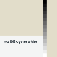 Color chip: RAL 1013 Oyster white