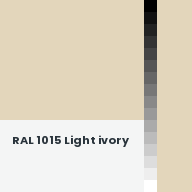 Color chip: RAL 1015 Light ivory
