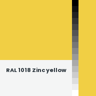 Color chip: RAL 1018 Zinc yellow