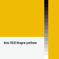 Color chip: RAL 1021 Rape yellow
