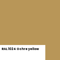 Color chip: RAL 1024 Ochre yellow