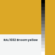 Color chip: RAL 1032 Broom yellow
