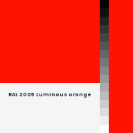 Color chip: RAL 2005 Luminous orange