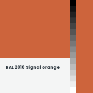 Color chip: RAL 2010 Signal orange
