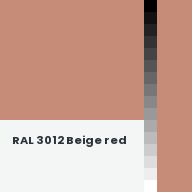 Color chip: RAL 3012 Beige red