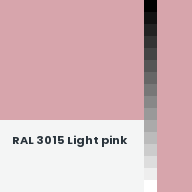 Color chip: RAL 3015 Light pink