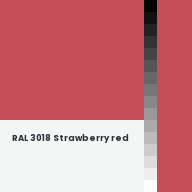 Color chip: RAL 3018 Strawberry red
