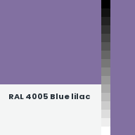 Color chip: RAL 4005 Blue lilac