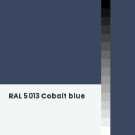 Color chip: RAL 5013 Cobalt blue