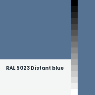 Color chip: RAL 5023 Distant blue
