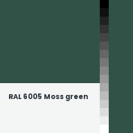 Color chip: RAL 6005 Moss green