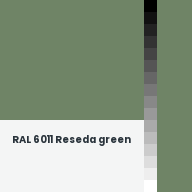 Color chip: RAL 6011 Reseda green