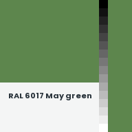 Color chip: RAL 6017 May green