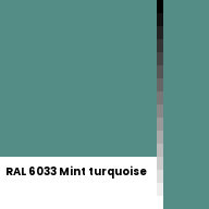 Color chip: RAL 6033 Mint turquoise