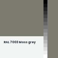 Color chip: RAL 7003 Moss grey