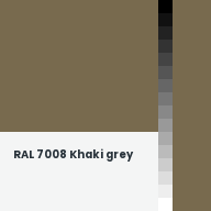 Color chip: RAL 7008 Khaki grey