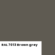 Color chip: RAL 7013 Brown grey