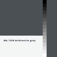 Color chip: RAL 7016 Anthracite grey