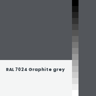 Color chip: RAL 7024 Graphite grey