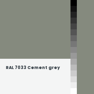 Color chip: RAL 7033 Cement grey