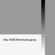 Color chip: RAL 7036 Platinum grey