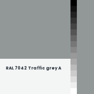 Color chip: RAL 7042 Traffic grey A