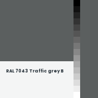 Color chip: RAL 7043 Traffic grey B