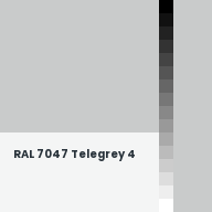 Color chip: RAL 7047 Telegrey 4