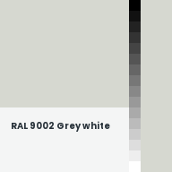Color chip: RAL 9002 Grey white