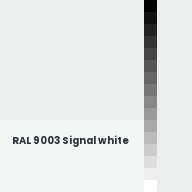 Color chip: RAL 9003 Signal white