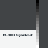 Color chip: RAL 9004 Signal black