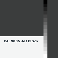 Color chip: RAL 9005 Jet black