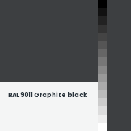 Color chip: RAL 9011 Graphite black