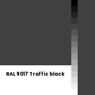 Color chip: RAL 9017 Traffic black