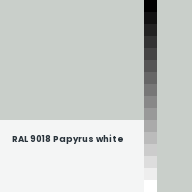 Color chip: RAL 9018 Papyrus white
