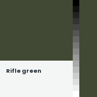 Color chip: Rifle green