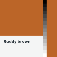 Color chip: Ruddy brown