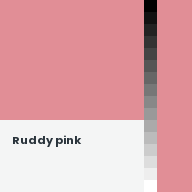 Color chip: Ruddy pink